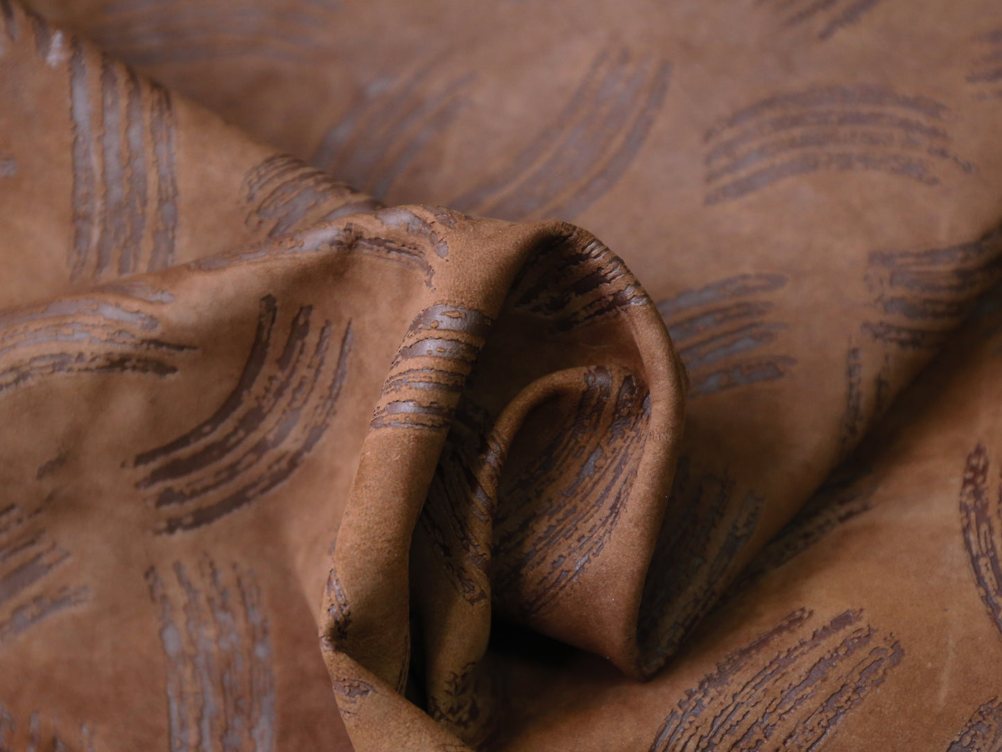 CLEARANCE PRINTED SHEEP SKINS - BROWN 1.2-1.4mm