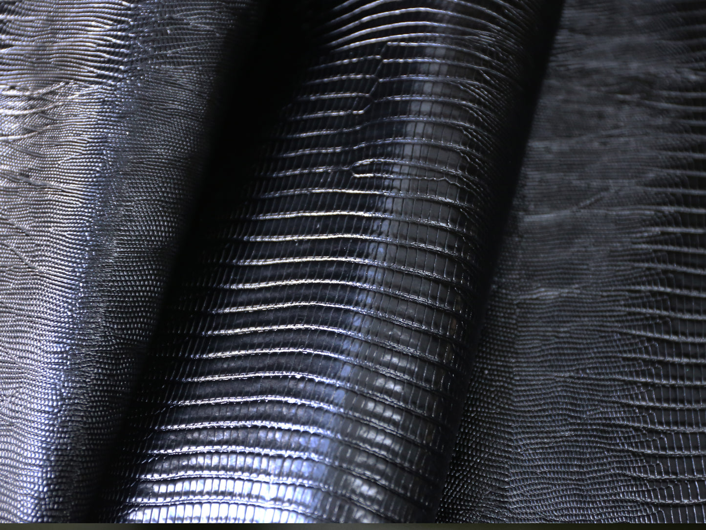 CROC PRINT SIDES - BLACK - 0.9-1.1mm