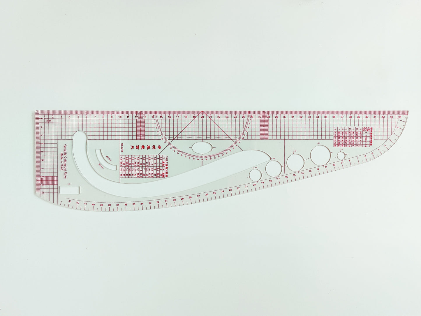 FLEXIBLE GRADING CURVE RULER FOR PATTERN MAKING