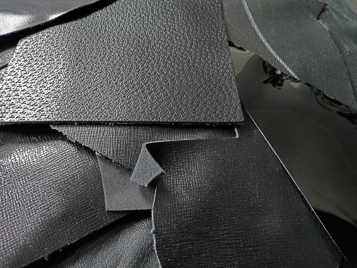 BLACK LEATHER OFFCUTS – SMALL - 0.8-2.0mm