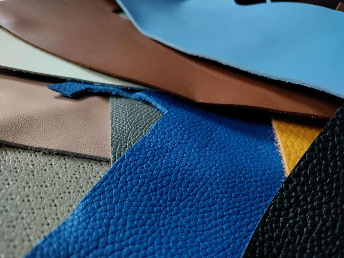 COLOURED LEATHER OFFCUTS – MEDIUM – Between 0.8-2.0mm