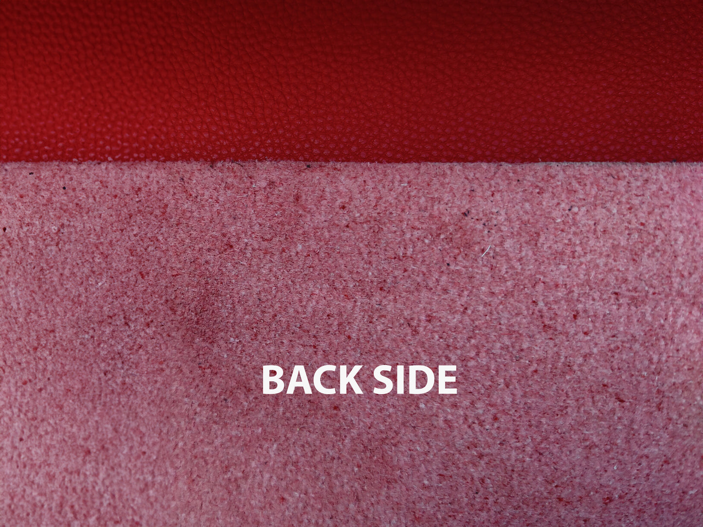 RED RECYCLED LEATHER