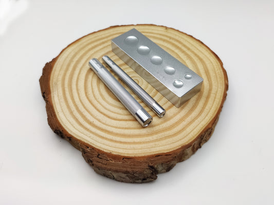 RIVET SETTER  SET - ANVIL + RIVET SETTER