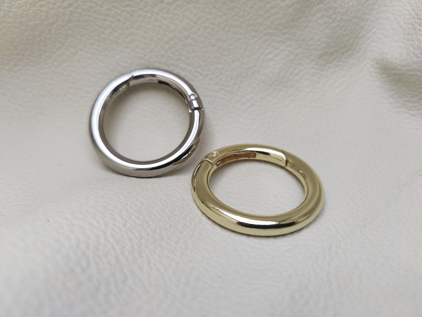 SPRING GATE RINGS - RING CLASPS 30mm (Pack of 2)