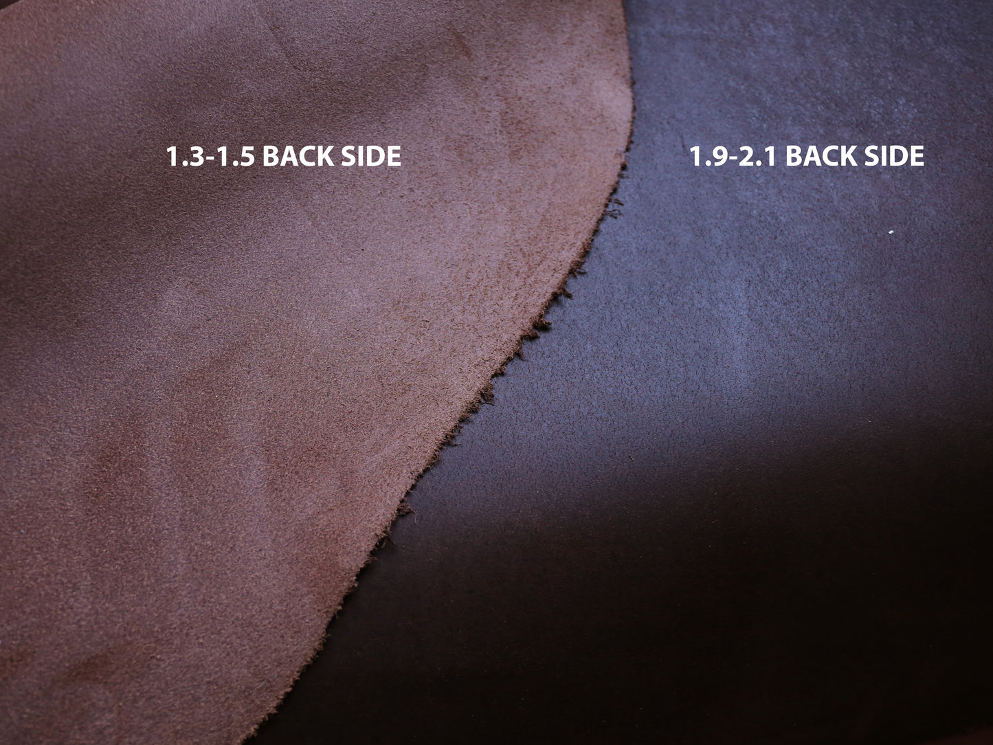 VEGETABLE TANNED BUTTS - CHOCOLATE BROWN - 2.0 and 1.4mm