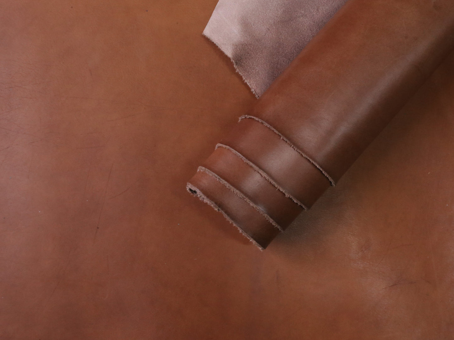 VEGETABLE TANNED BUTTS - BROWN - 2.0 and 1.4mm