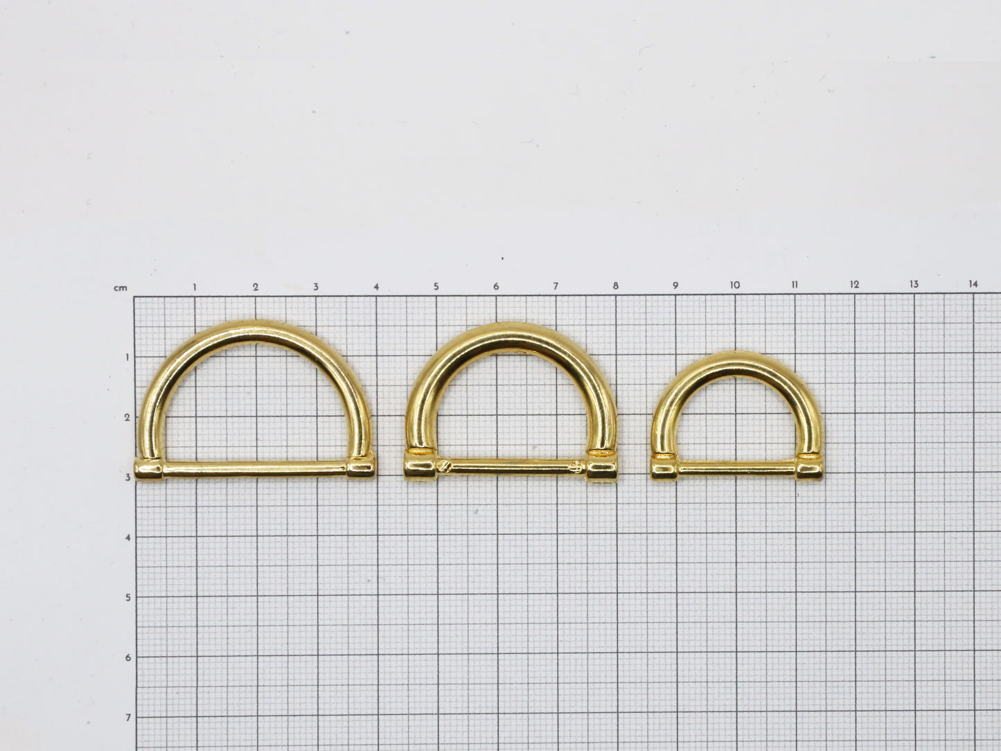 GOLD D-RINGS 20-25-30 mm (Pack of 2)