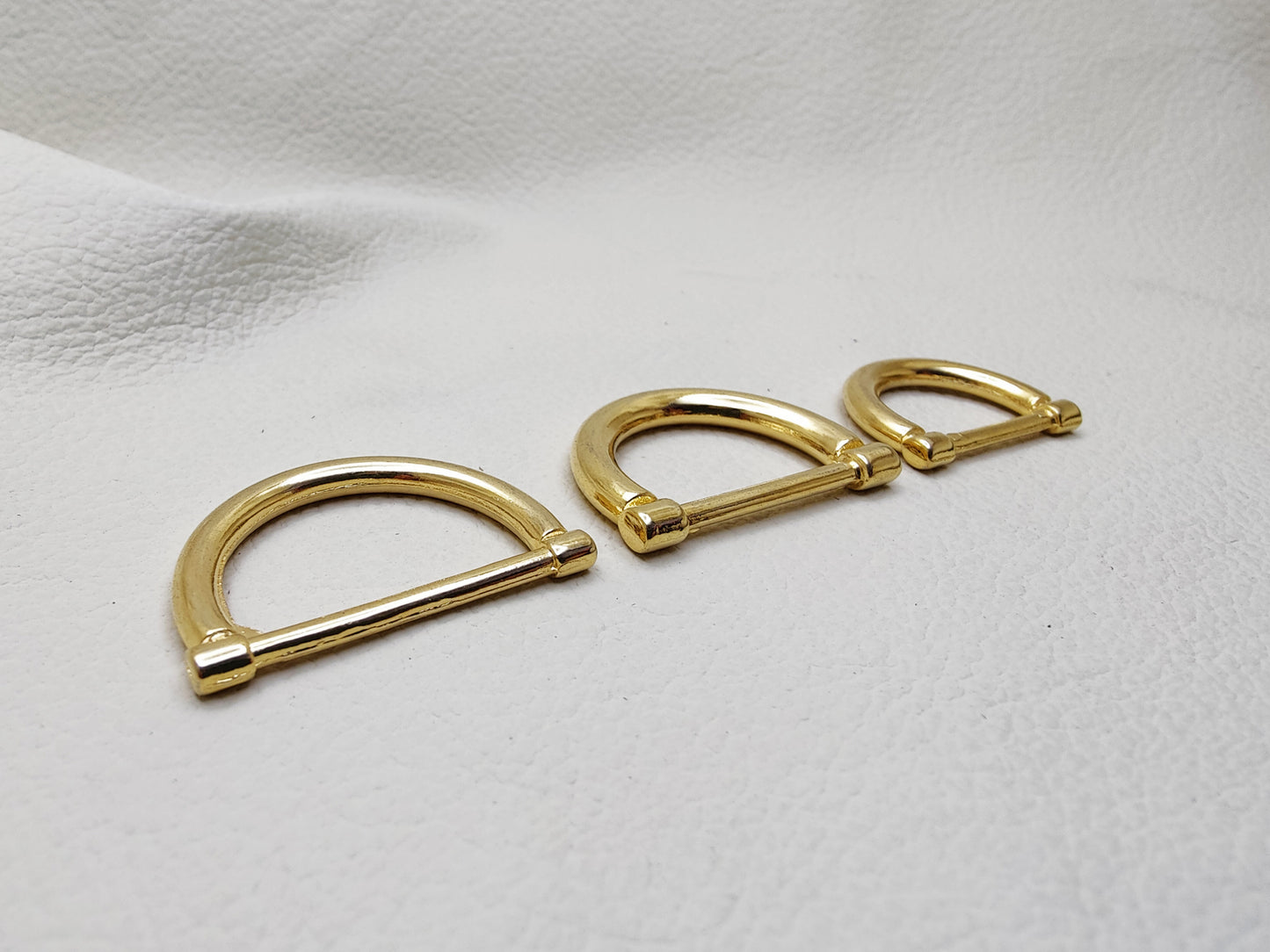 GOLD D-RINGS 20-25-30 mm (Pack of 2)