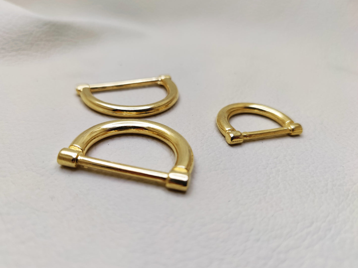 GOLD D-RINGS 20-25-30 mm (Pack of 2)