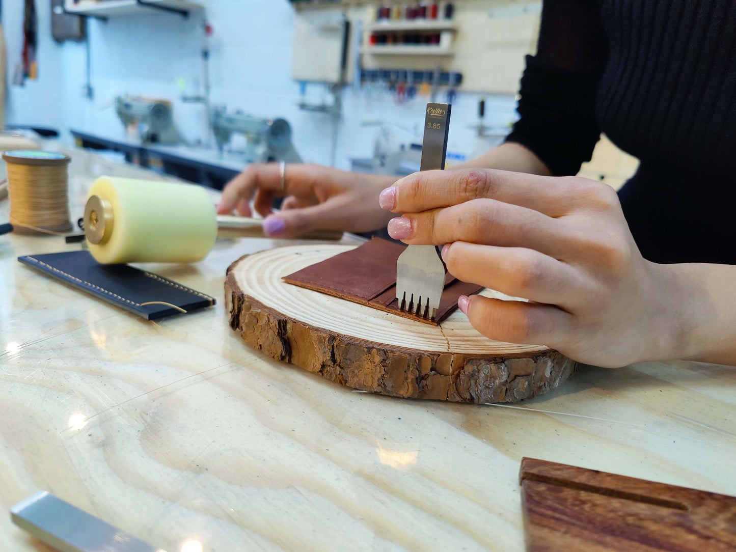WOOD PUNCHING BOARD