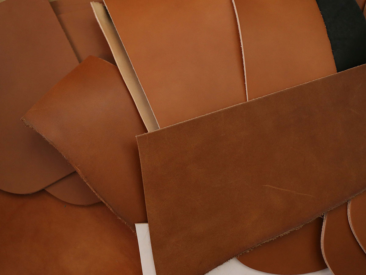 VEGETABLE TANNED LEATHER OFFCUTS – MEDIUM – 1.8-4.0mm
