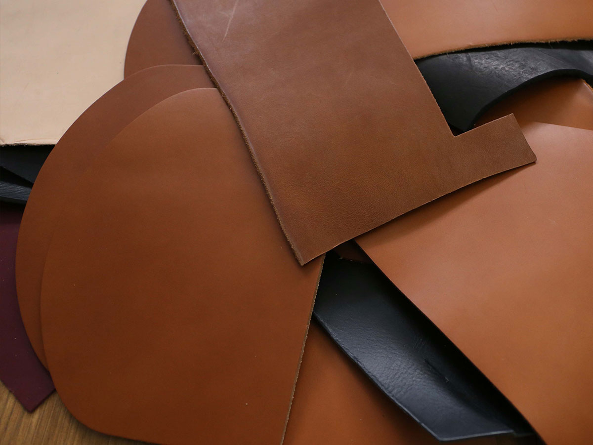 VEGETABLE TANNED LEATHER OFFCUTS – MEDIUM – 1.8-4.0mm