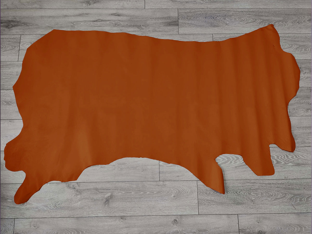 SMOOTH CALF SIDES - DARK ORANGE – 1.1-1.3mm