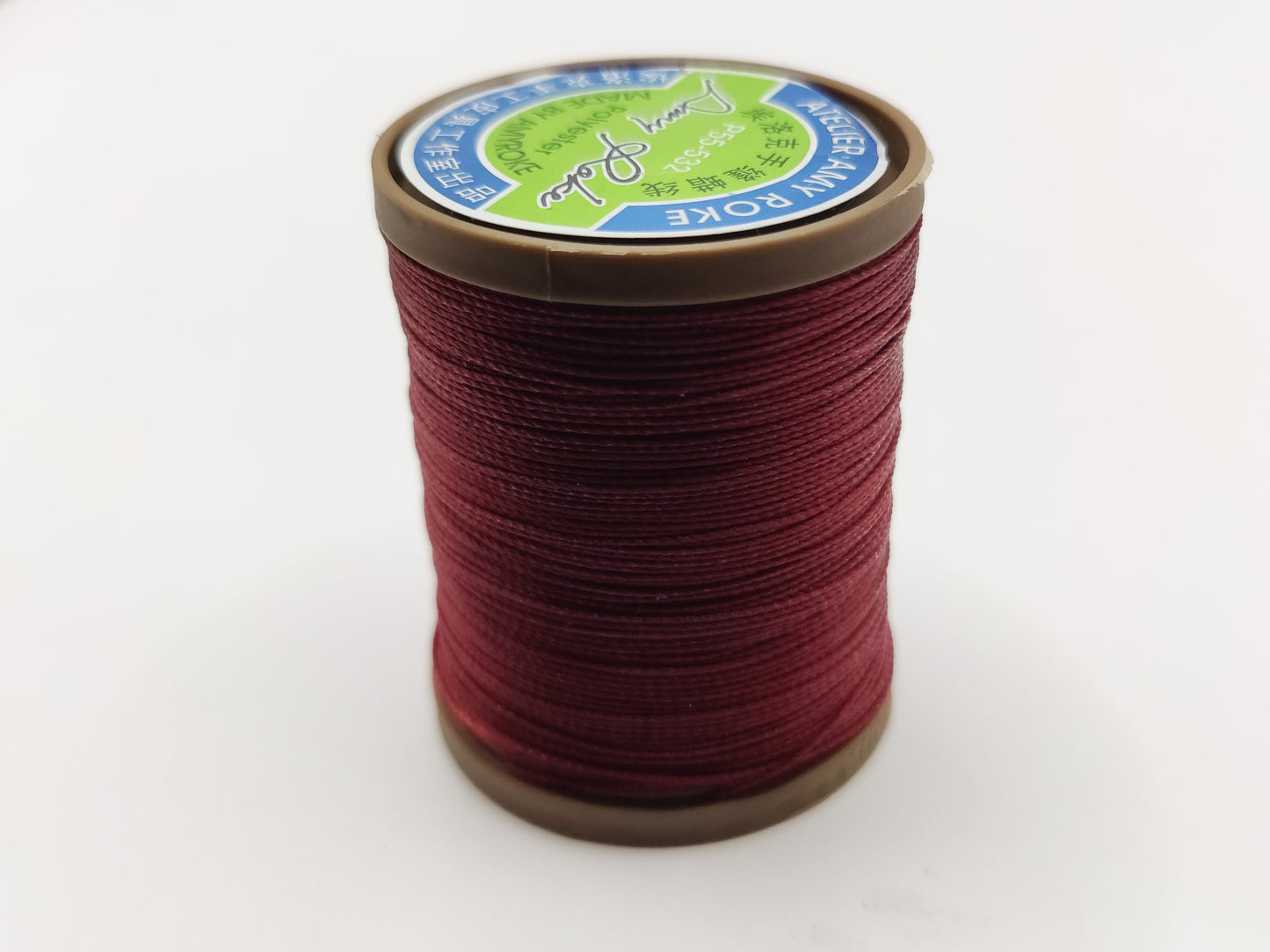 AMY ROKE POLYESTER LEATHER SEWING THREAD - BURGUNDY