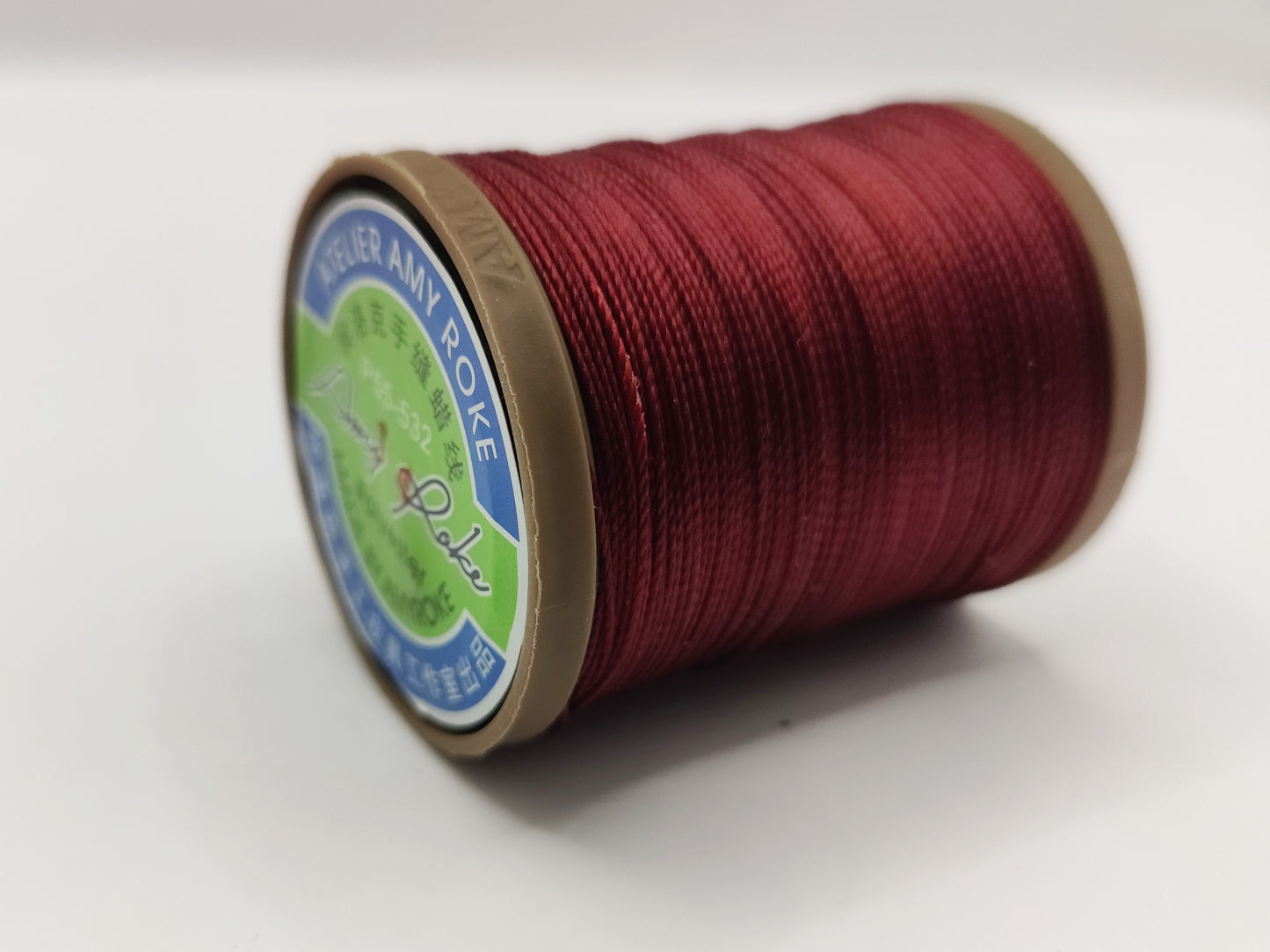 AMY ROKE POLYESTER LEATHER SEWING THREAD - BURGUNDY