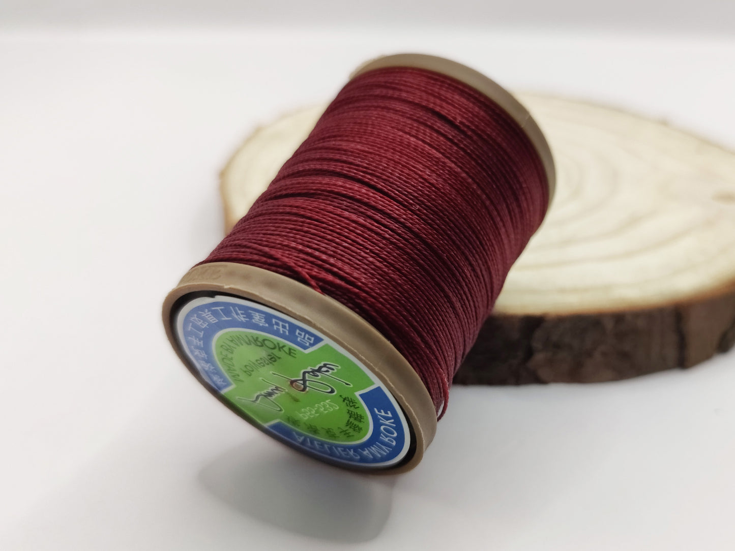 AMY ROKE POLYESTER LEATHER SEWING THREAD - BURGUNDY