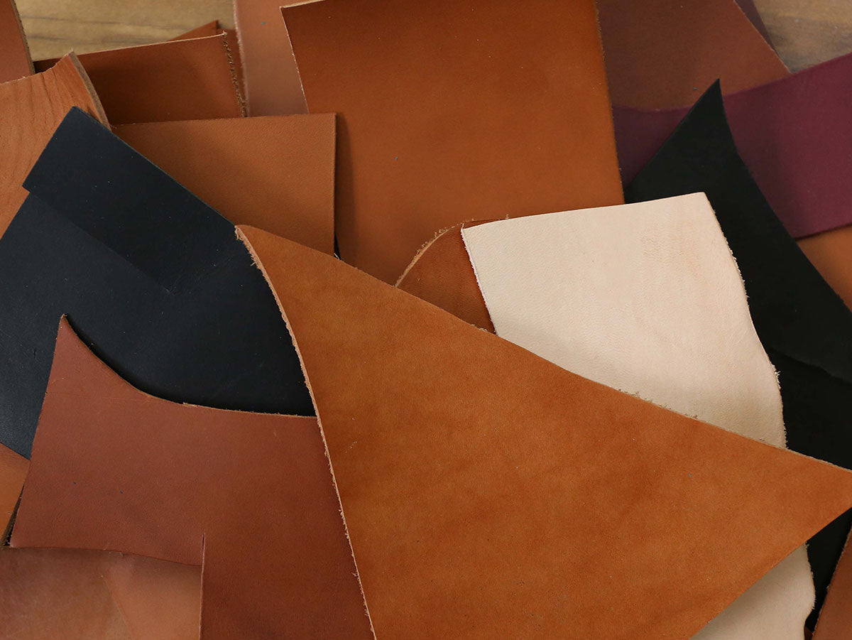 VEGETABLE TANNED OFFCUTS – SMALL – Between 1.8-4.0mm