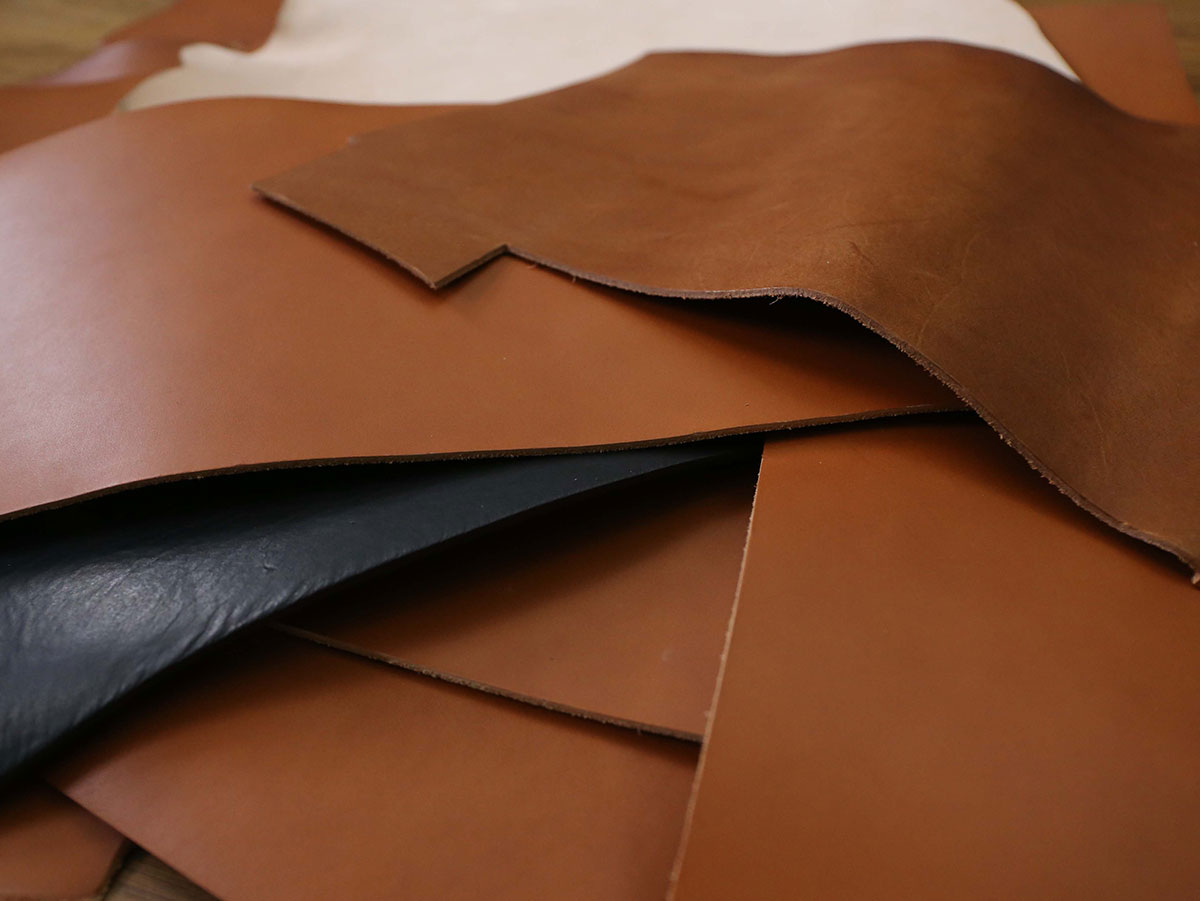 VEGETABLE TANNED LEATHER OFFCUTS – LARGE – 1.8-4.0mm