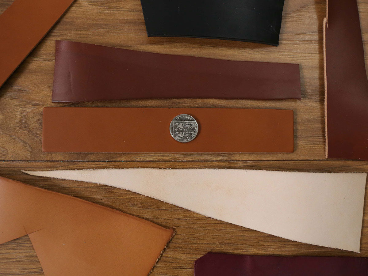 VEGETABLE TANNED OFFCUTS – EXTRA SMALL – Between 1.8-4.0mm