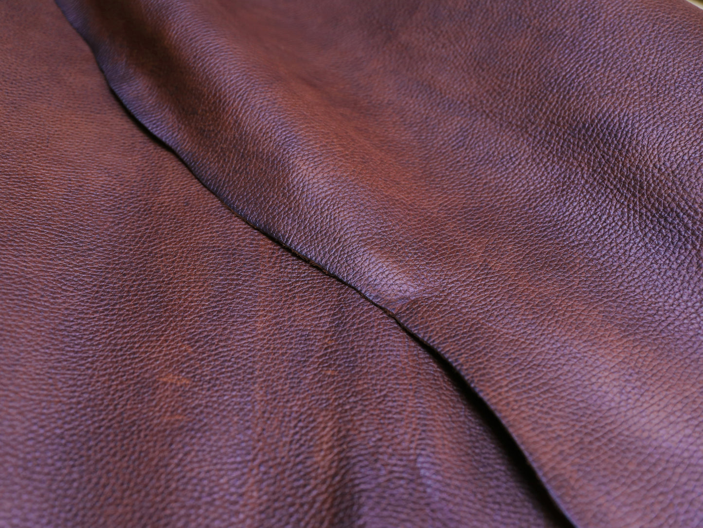 ZERO WASTE VEGETABLE TANNED LEATHER SHEETS – Brown/Tan – A4/A3 size