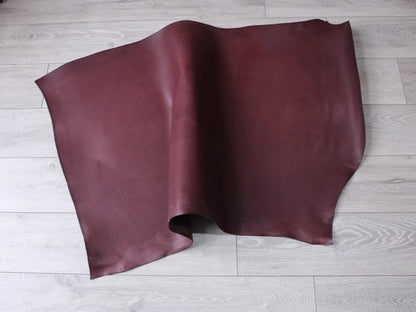 VEGETABLE TANNED BUTTS - BURGUNDY - 2.0 and 1.4mm
