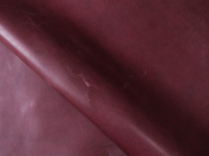 VEGETABLE TANNED BUTTS - BURGUNDY - 2.0 and 1.4mm