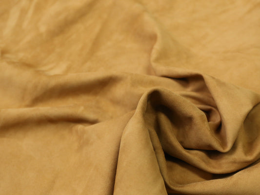 LAMB SUEDE LEATHER - CAMEL – 0.4-0.6mm