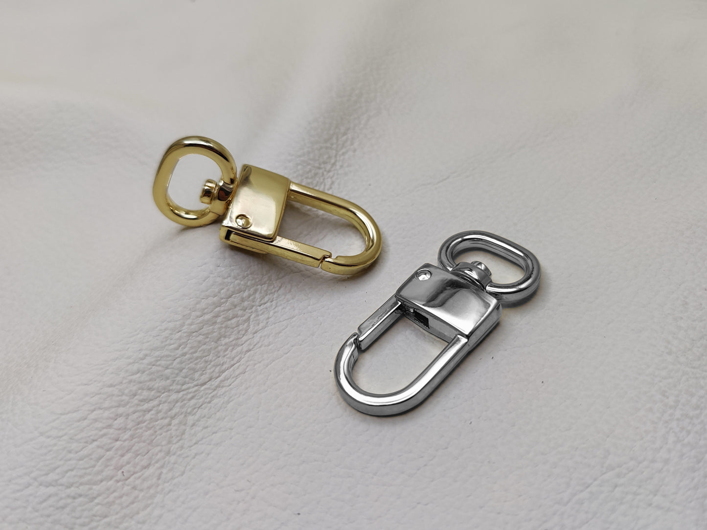 ROUNDED BAG HOOKS - SWIVEL CLASPS 10mm (pack of 2)