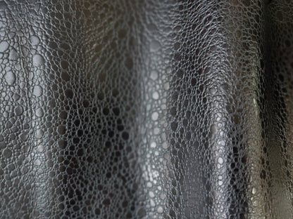 GLAZED PEBBLED BLACK LEATHER BUNDLE - 0.9 - 1.1