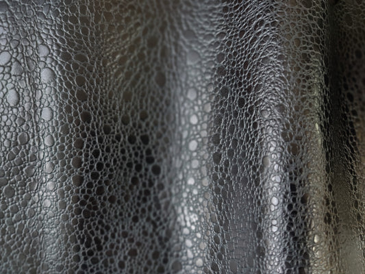 GLAZED PEBBLED BLACK LEATHER BUNDLE - 0.9 - 1.1