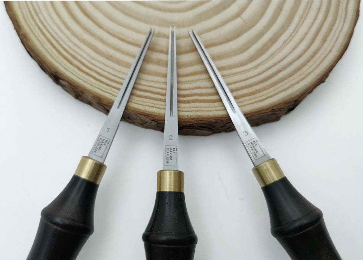 PREMIUM LEATHER EDGE BEVELERS - 0.6mm - 1.0mm - 1.2mm