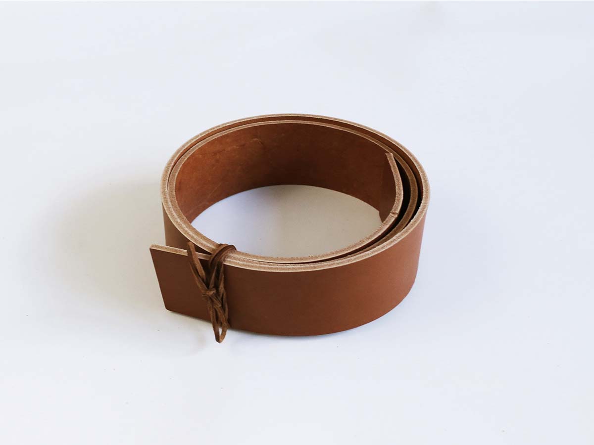 VEGETABLE TANNED LEATHER STRAPS  - Tan - 3.5mm
