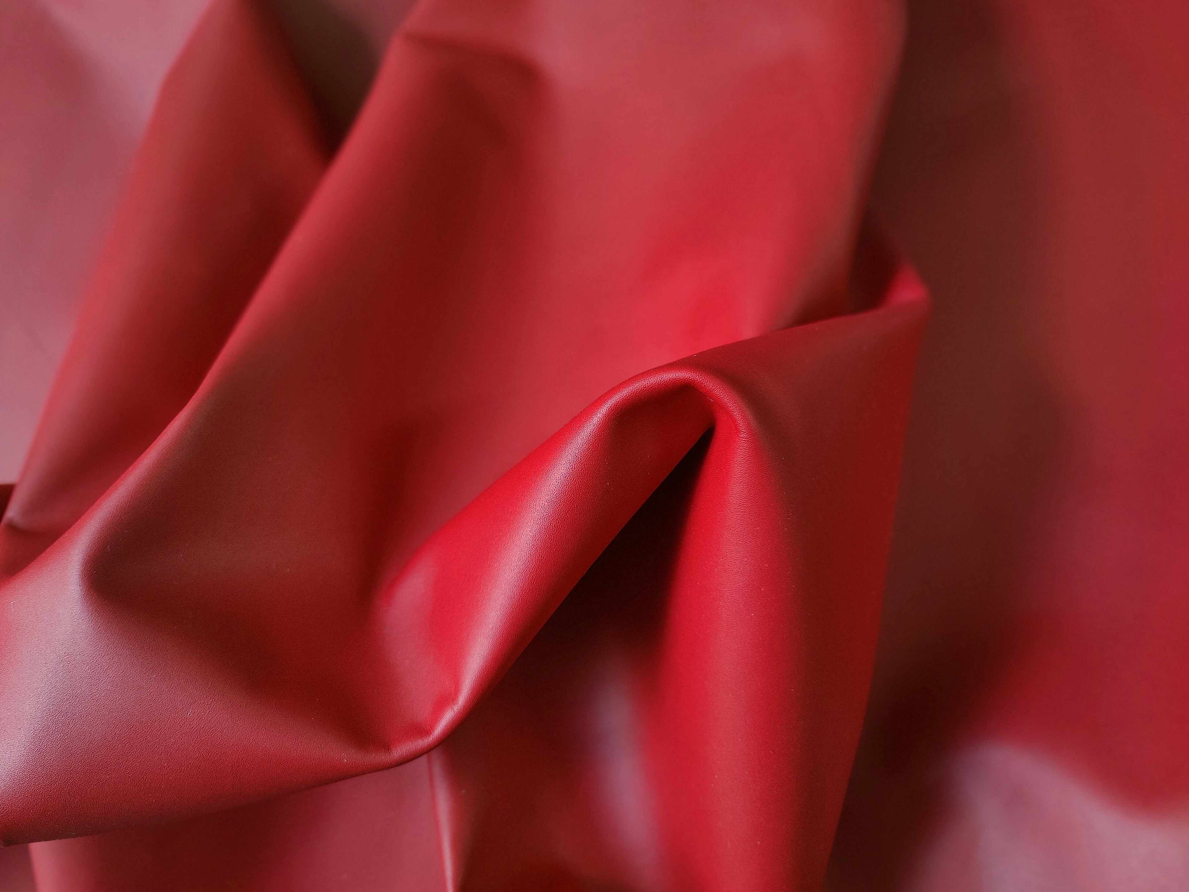 Red 4698 SMOOTH CALF SIDES - RED – 1.1-1.3mm – THE BAG MAKING SUPPLIERS