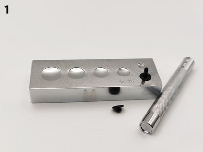 RIVET SETTER  SET - ANVIL + RIVET SETTER