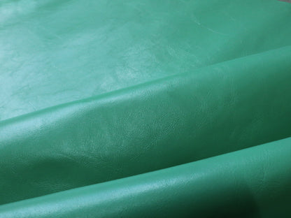 VEGETABLE TANNED SIDES - SEMI GLOSSY - MINT GREEN 1.1-1.3m