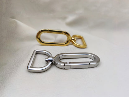 OVAL BAG HOOKS - SWIVEL CLASPS 25mm