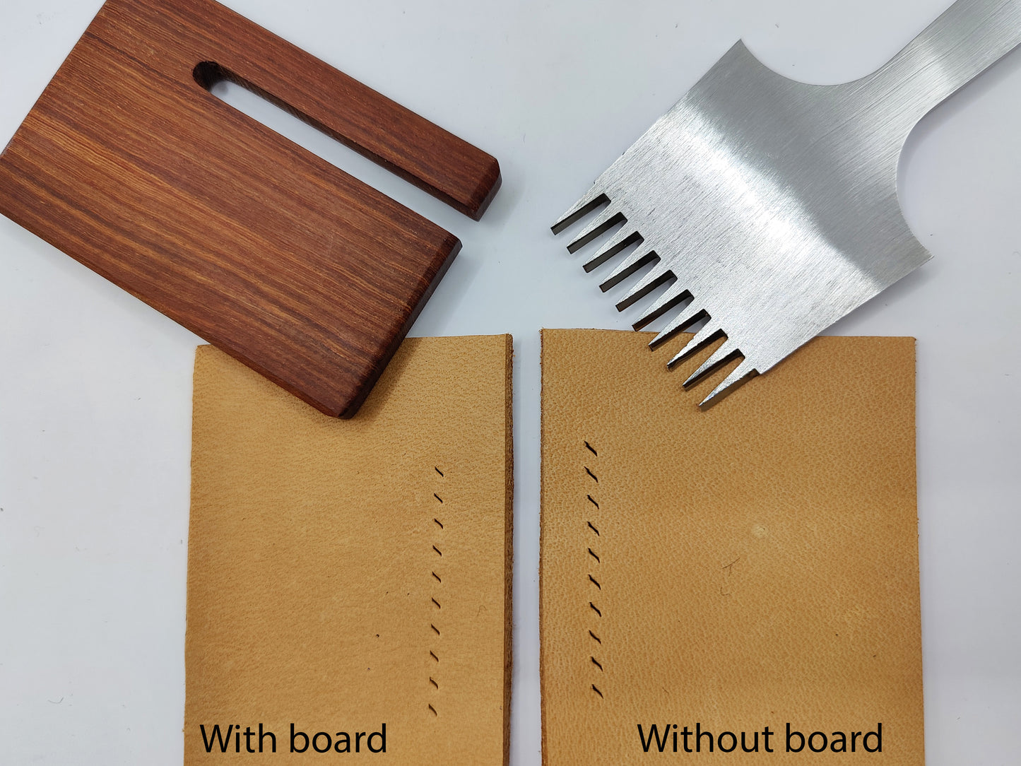 STITCHING IRONS/CHISELS WOOD PULL-OUT BOARD