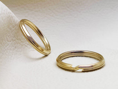 GOLD SPLIT RINGS 22mm (Pack of 5)