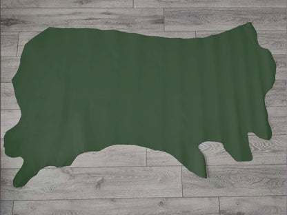 SMOOTH CALF SIDES - BOTTLE GREEN – 1.1-1.3mm