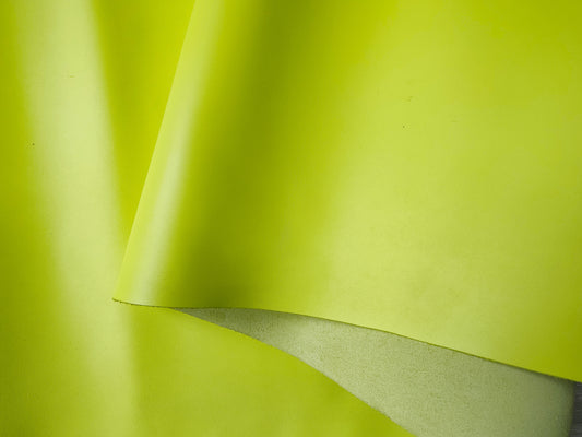 NEON YELLOW LEATHER SIDE  - 2.3 - 2.5mm