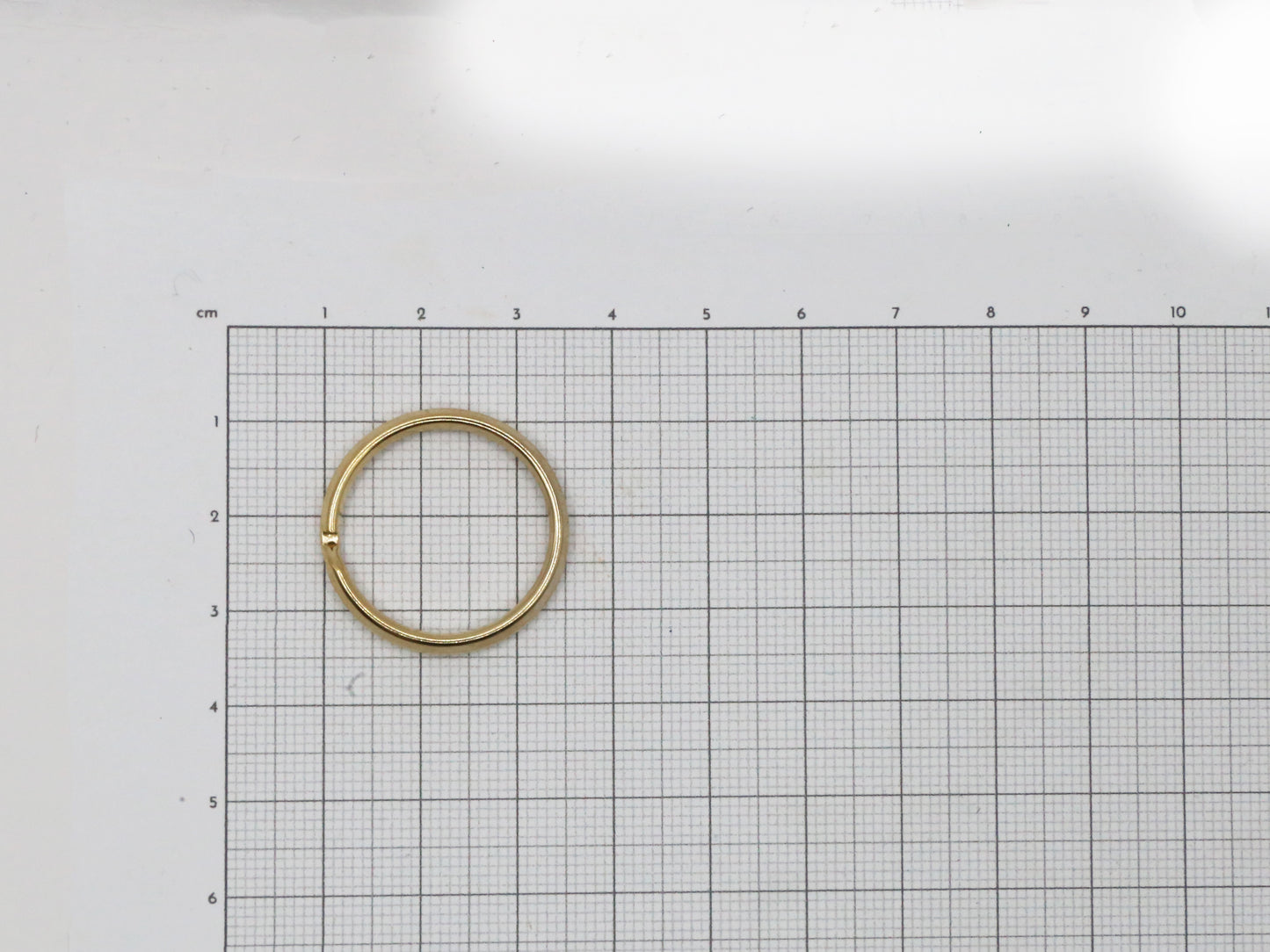 GOLD SPLIT RINGS 22mm (Pack of 5)