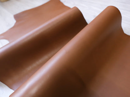 VEGETABLE TANNED LEATHER BELLIES - TAN - 1.1-1.3mm