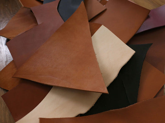 VEGETABLE TANNED OFFCUTS – SMALL – Between 1.8-4.0mm